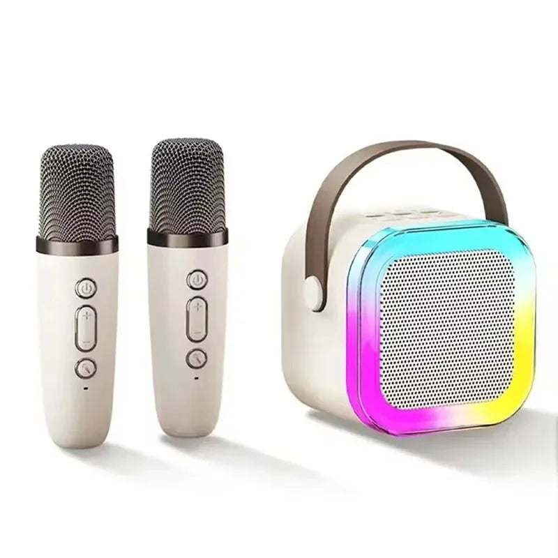 Microfone K12 2025 com áudio integrado, microfone de karaokê sem fio, áudio Bluetooth para canto em casa, diversão em família e KTV.
