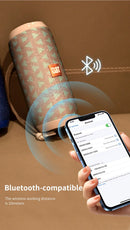 Caixas de Som Bluetooth Portáteis para Exterior, Caixa de Som Sem Fio, À Prova d'Água, Estéreo Surround, Suporta Rádio TF