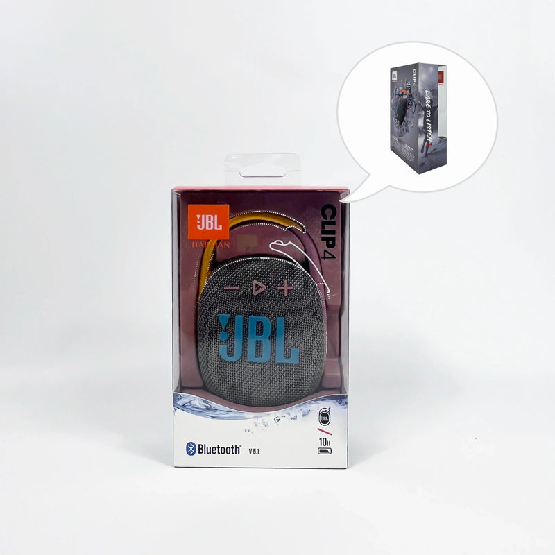 Caixa de Som JBL CLIP 4 - Subwoofer, Mini Caixa de Som, IP67 À Prova de Poeira e Água