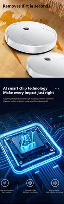 Aspirador Robô Inteligente Xiaomi 3 em 1 com Navegação Automática, Desvio de Obstáculos, Recarregável via USB para Limpeza Doméstica