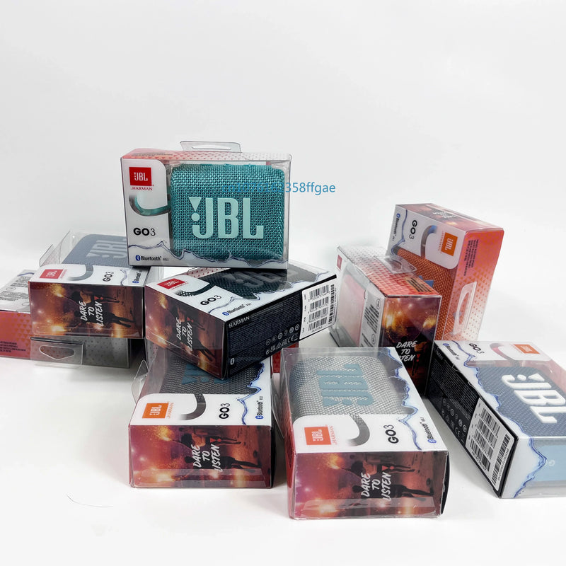 Original JBL GO 3 Alto-falante Bluetooth sem fio Alto-falante portátil à prova d'água