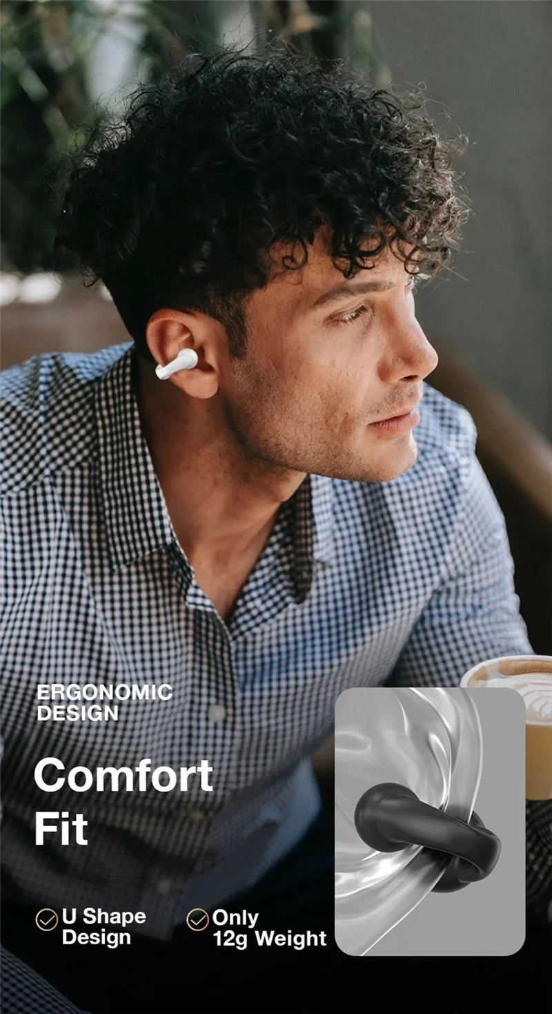 Brinco Fones de ouvido sem fio Bluetooth 5.3