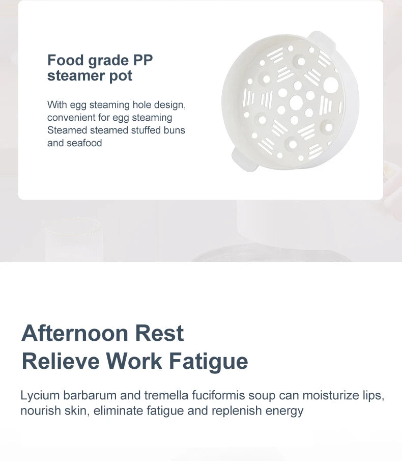 Mini Panela de Arroz Elétrica Inteligente Automática de Camada Simples e Dupla para Cozinhar em Casa para 1-2 Pessoas MultiPanela Panela de Arroz a Vapor