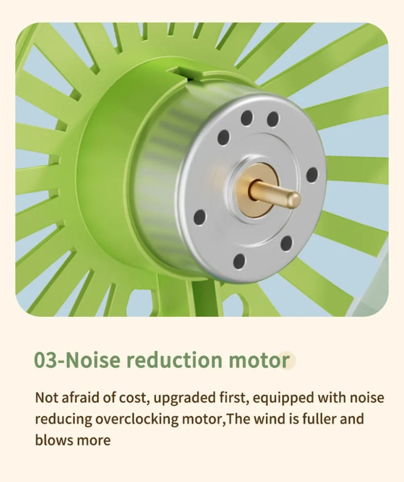 Ventilador Mini Portátil USB para Uso Externo, Ventilador de Mão com Suporte para Telefone de Mesa, 3 Ajustes de Ventos, Longa Vida Útil, Ventilador Mini Multifuncional