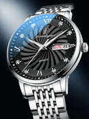 POEDAGAR Marca de Luxo Homem Relógio À Prova D 'Água Luminoso