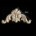 4pcs Wood Applique Carved Corner Onlay Furniture Mouldings Decal DIY For Frame Wall Door Cabinets Beige Decoration Crafts