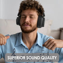 Fone de Ouvido Sem Fio Híbrido Siindoo JH-ANC930Plus, Fones de Ouvido com Cancelamento Ativo de Ruído com Tela LED de Controle Táctil Magnético Múltiplo