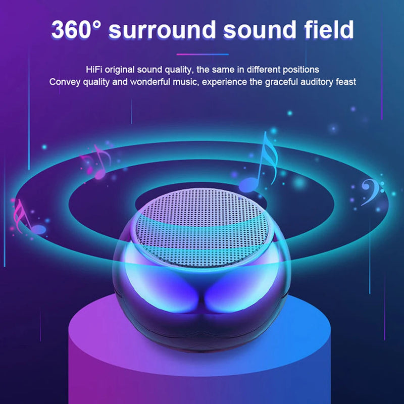 Caixa de Som Bluetooth Wireless Flash M3 Portátil Pequena em Aço Metal Gun Pesada com Subwoofer Mini E