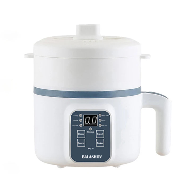 Mini Panela de Arroz Elétrica Inteligente Automática de Camada Simples e Dupla para Cozinhar em Casa para 1-2 Pessoas MultiPanela Panela de Arroz a Vapor