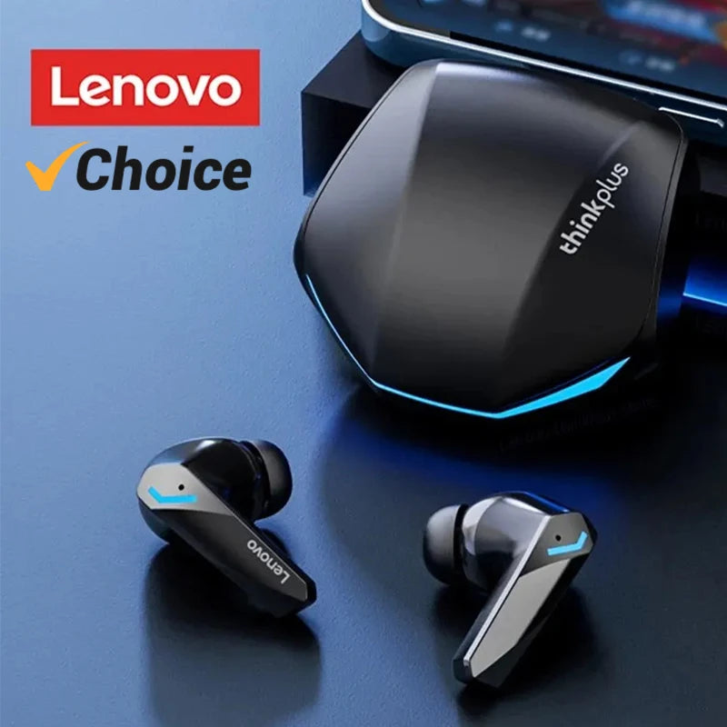 Fones de Ouvido Gaming Lenovo GM2 Pro Bluetooth 5.3 Headset Esportivo com Modo Duplo, Chamada HD, Redução de Ruído e Microfone para iPhone 2024
