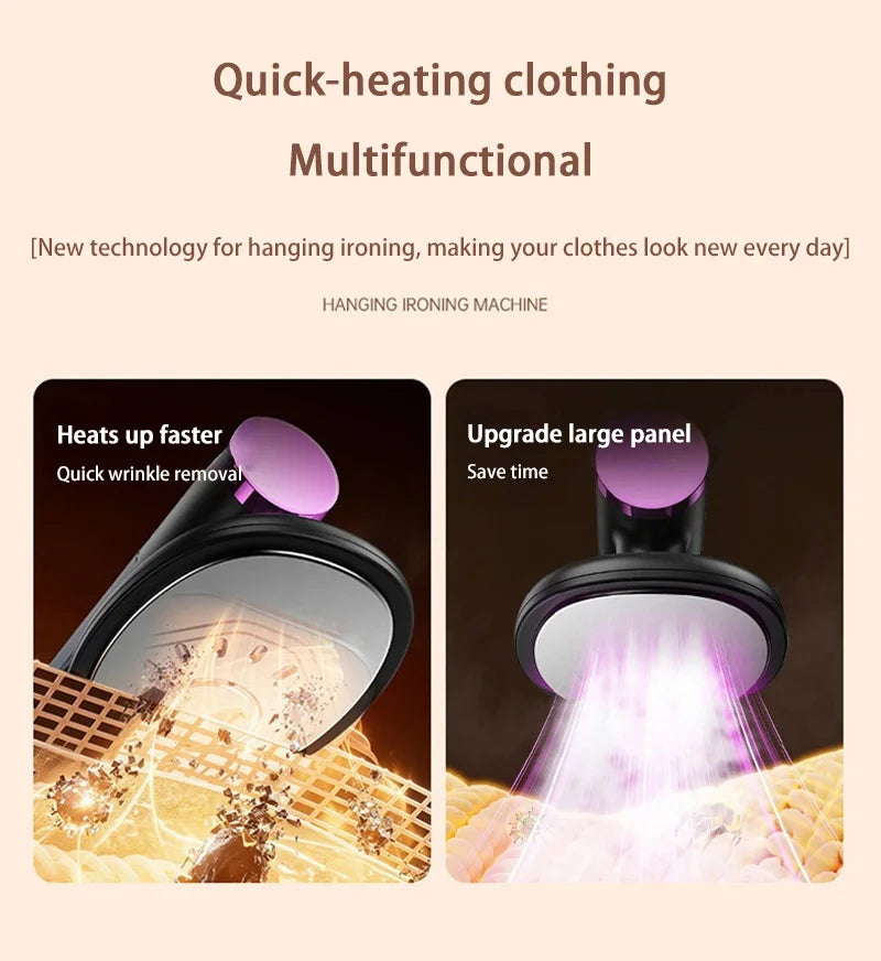 Máquina de Passar Roupas Portátil e Suspensa Usb Ferro Elétrico Conveniente para Casa e Viagem Mini Máquina de Passar Roupas Ferramenta para Remoção de Rugas