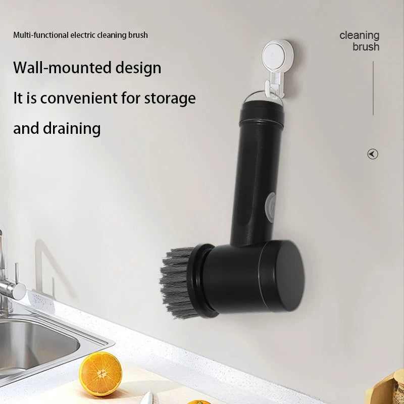 Escova de Limpeza Elétrica Sem Fio Xiaomi 6 em 1 de Alta Potência para Cozinha, Casa, Multiuso, Cabeça Substituta para Vaso Sanitário, Escova de Limpeza Portátil