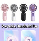 Ventilador Portátil Mini USB Recarregável com 3 Velocidades, Ventilador de Mão para Opção de Presente, Perfeito para Escritório, Atividades ao Ar Livre, Viagens, Camping