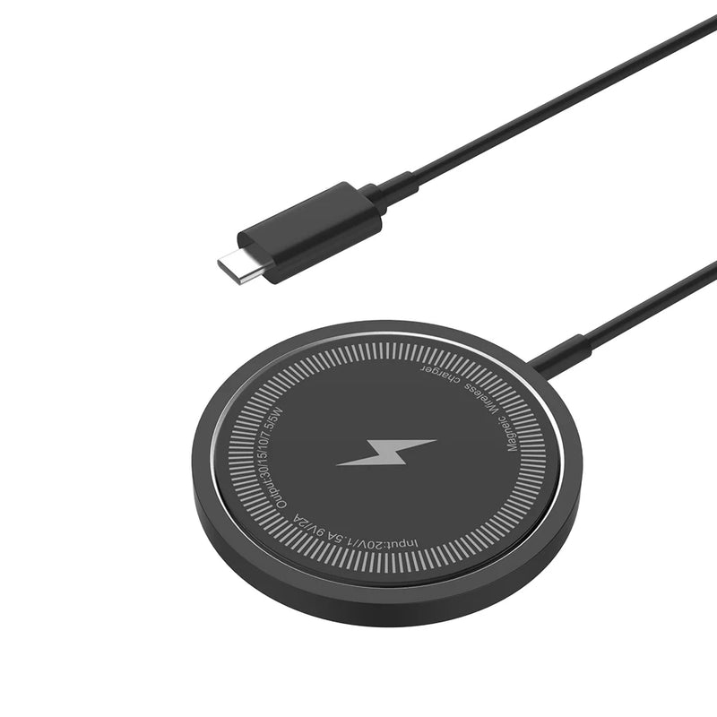 Carregador Sem Fio Magnético, Base de Carregamento Rápido para iPhone 16 15 14 13 12 Pro Max Airpods, Estação de Dock para Carregadores USB PD A