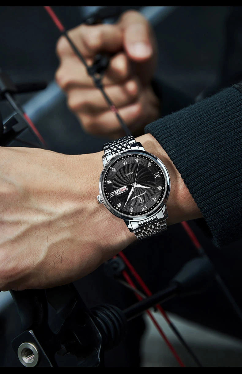 POEDAGAR Marca de Luxo Homem Relógio À Prova D 'Água Luminoso